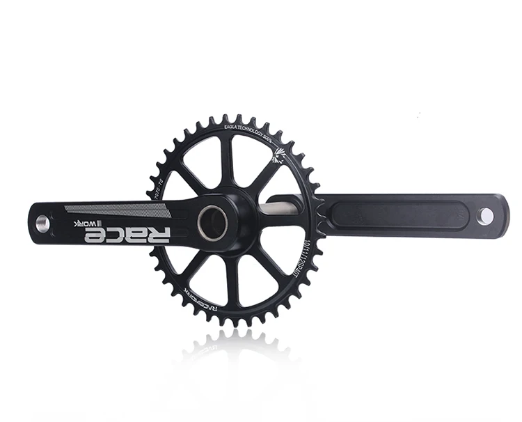 RACEWORK Road Bike Crankset 10/11/12 Speed 172.5/175mm Single Chainring 42/44T Wide And Narrow Sprocket CrankSet For GXP