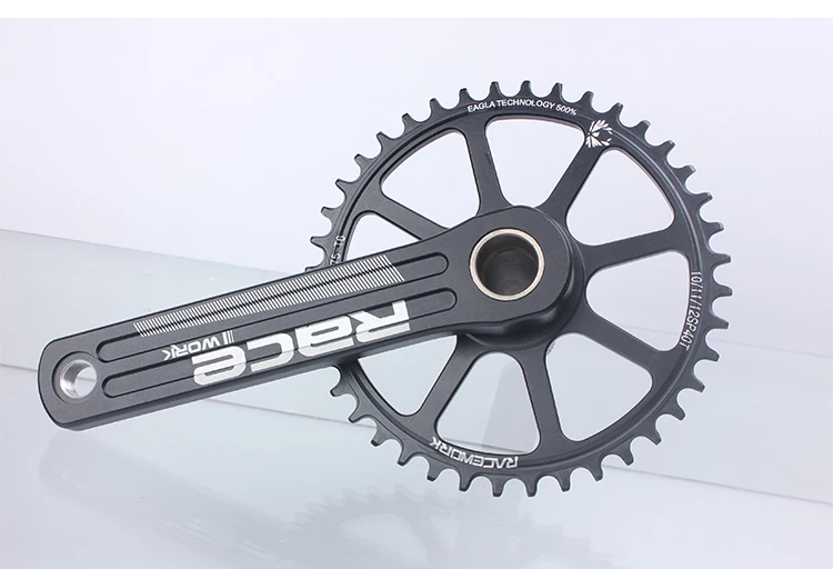 RACEWORK Road Bike Crankset 10/11/12 Speed 172.5/175mm Single Chainring 42/44T Wide And Narrow Sprocket CrankSet For GXP