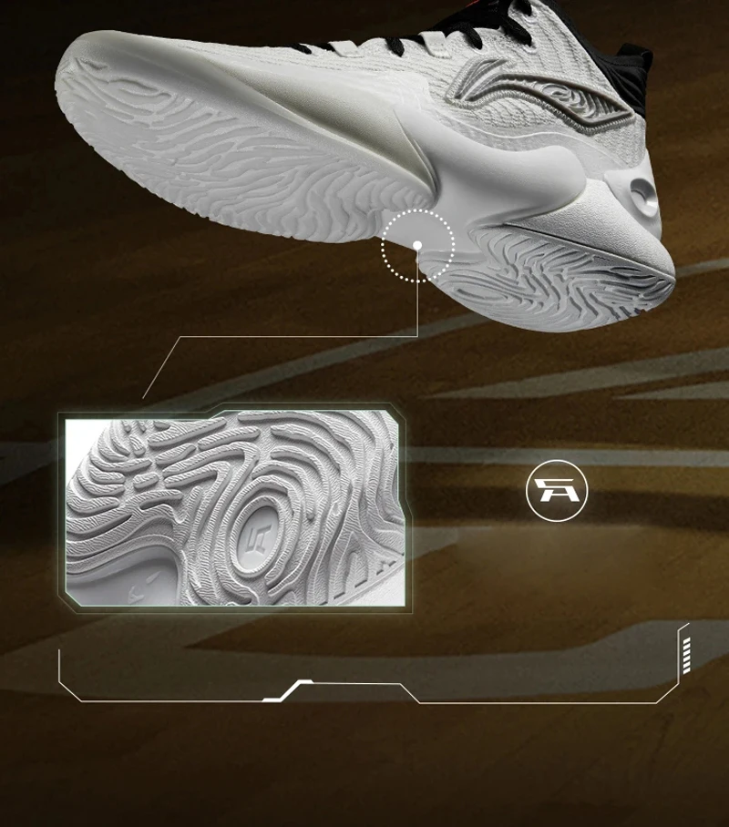 Li-Ning Men's YUSHUAI XVIII Professional Basketball Shoes BOOM Cushion SYNCHRO-ADJUSTSYSTEM Support Sport Shoes Sneakers ABAU009