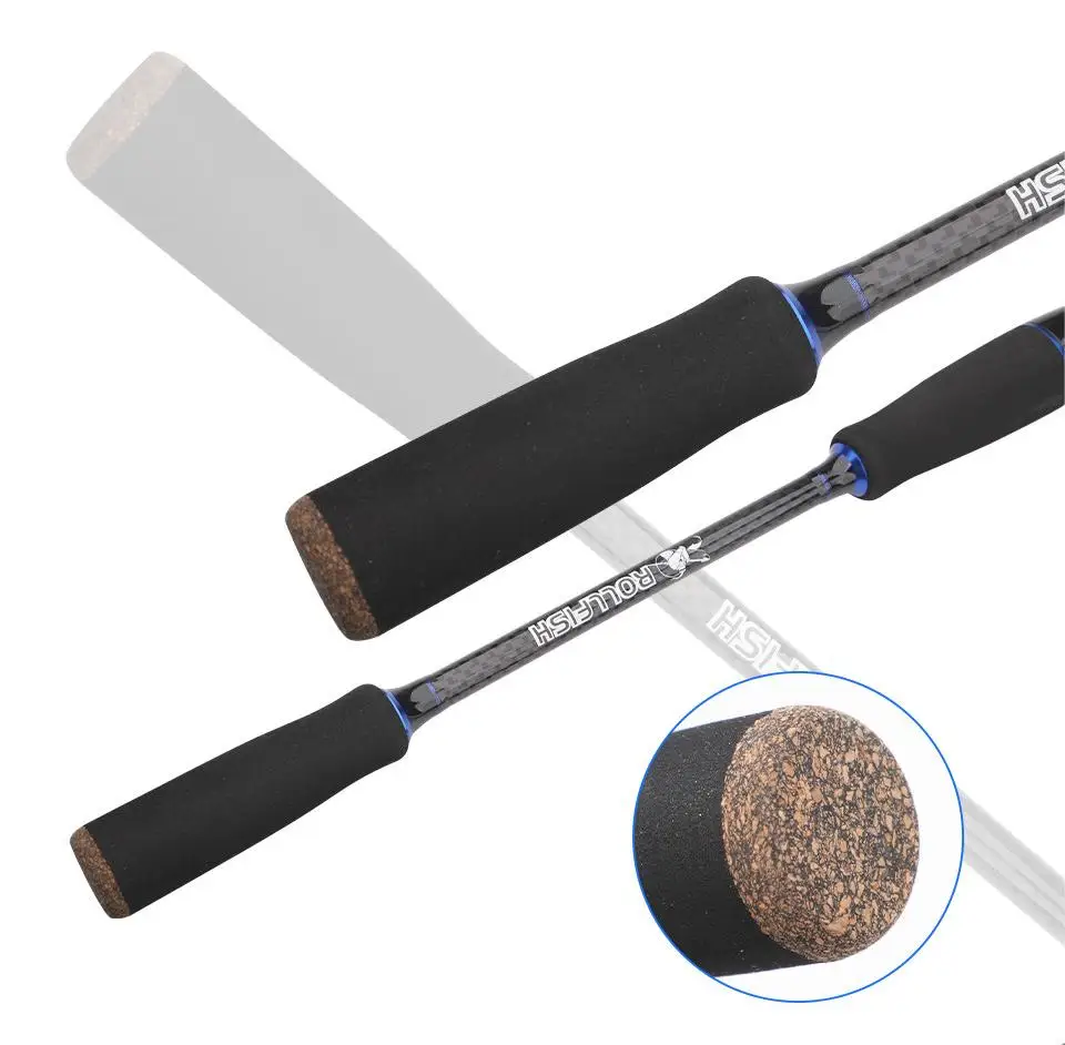 ROLLFISH 2 Tips Power M/MH Spinning Casting Carbon Fiber Lure Fishing Rod Freshwater salt Fishing Rod Bass Fishing WT 101-133g