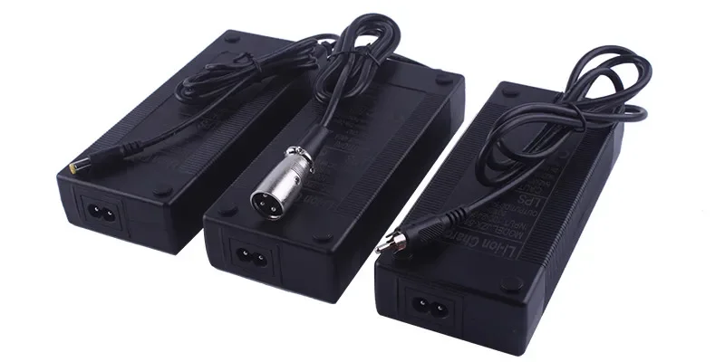 Lithium Battery Charger 36V 42V 48V 54.6V 52V 58.8V Li-ion Battery Pack Charger for E-bike Electric Bike DC XLR RCA
