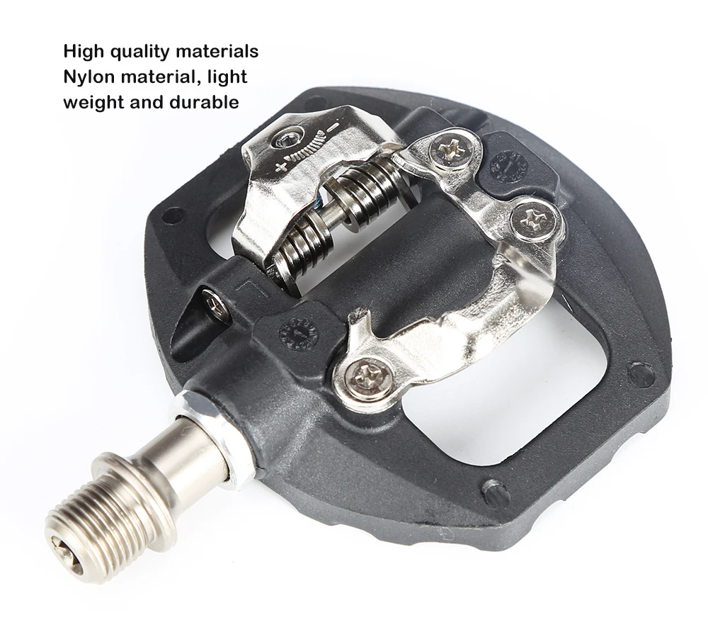 TANKE Mountain Bike Pedals 3 Sealed Bearing SPD Dual Clipless Flat & Lock Pedal Aluminum Cycling Pedals nylon cycling accessorie