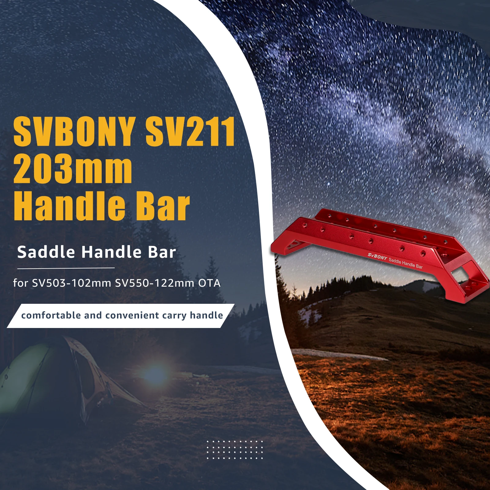 Svbony SV211 203mm Handle Bar for Telescope SV503 102mm and SV550 122mm OTA