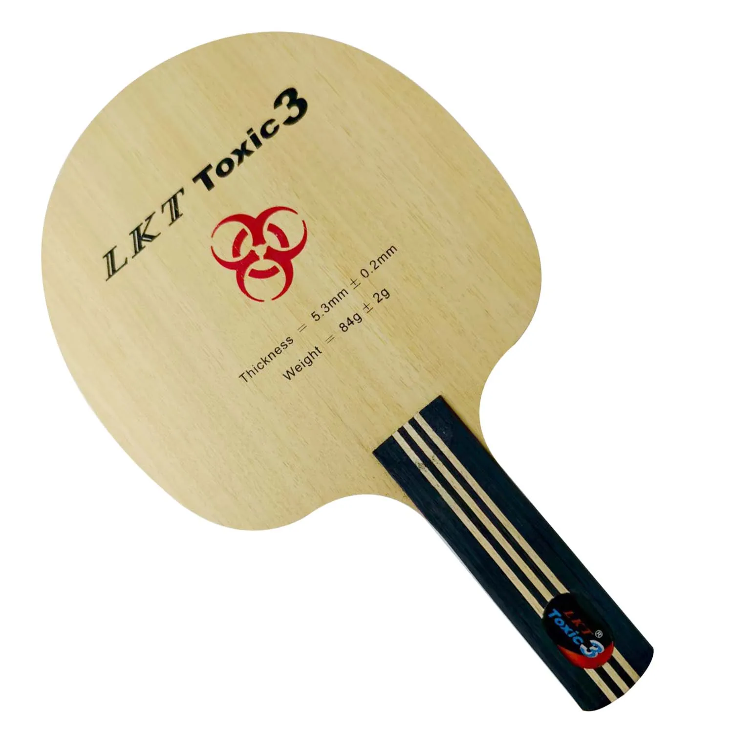 Original LKT Toxic3 Chop Type Table Tennis Blade Straight Handle ST