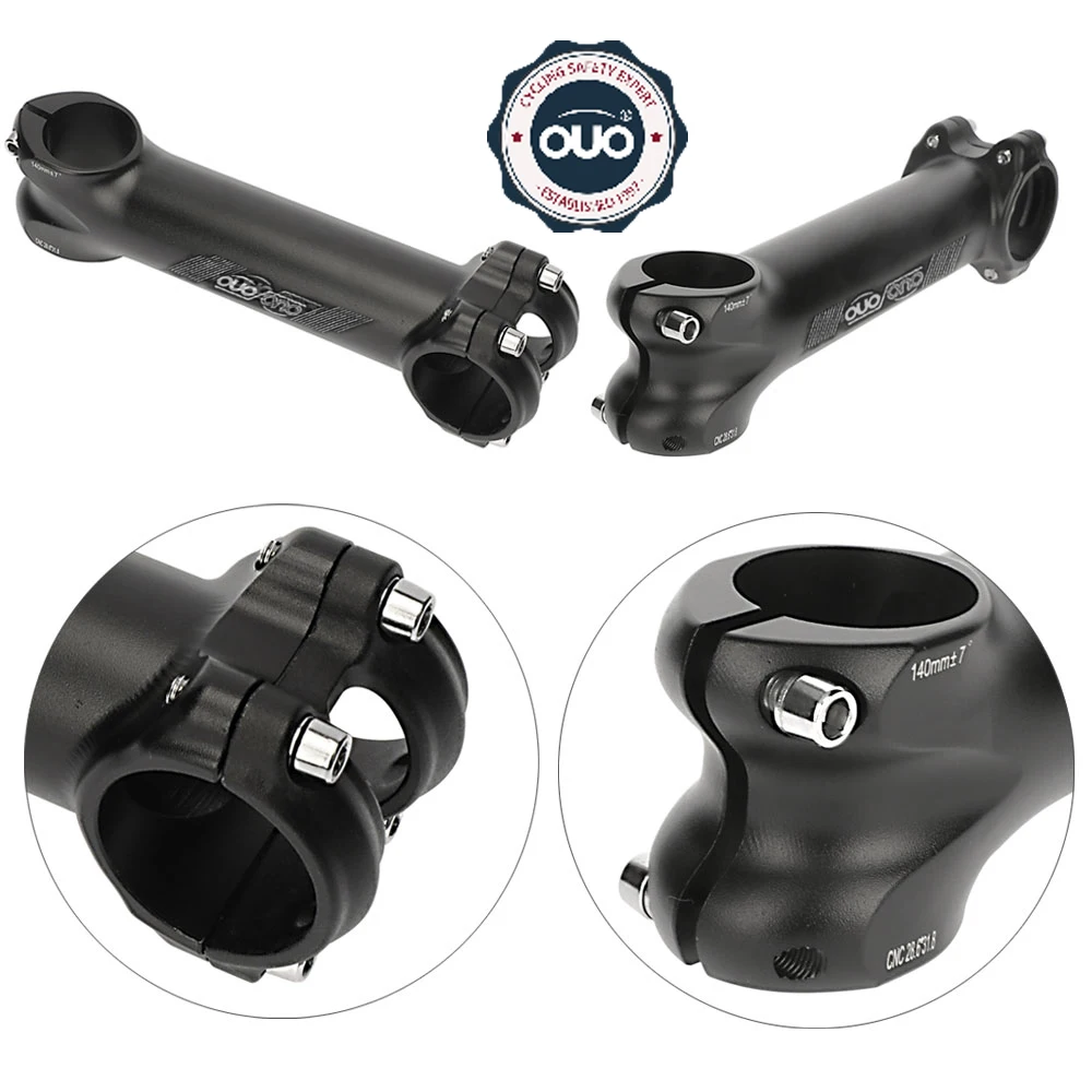 OUO Mtb Bike Table CNC Long Stem Riser Handlebar Extender 7/12/17/35 Degree 140/150mm Down Stem Mtb Power For Bicycle Parts