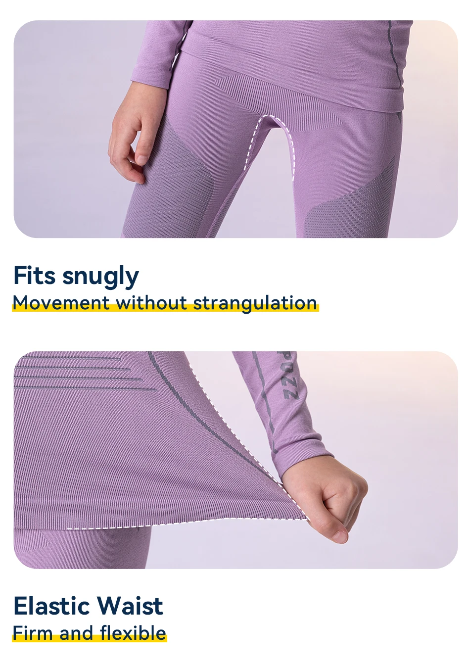 COPOZZ Children Winter Ski Thermal Underwear Sets Boys Girls Warm Breathable Thermo Underwear Johns Thermo Underwear For Kids
