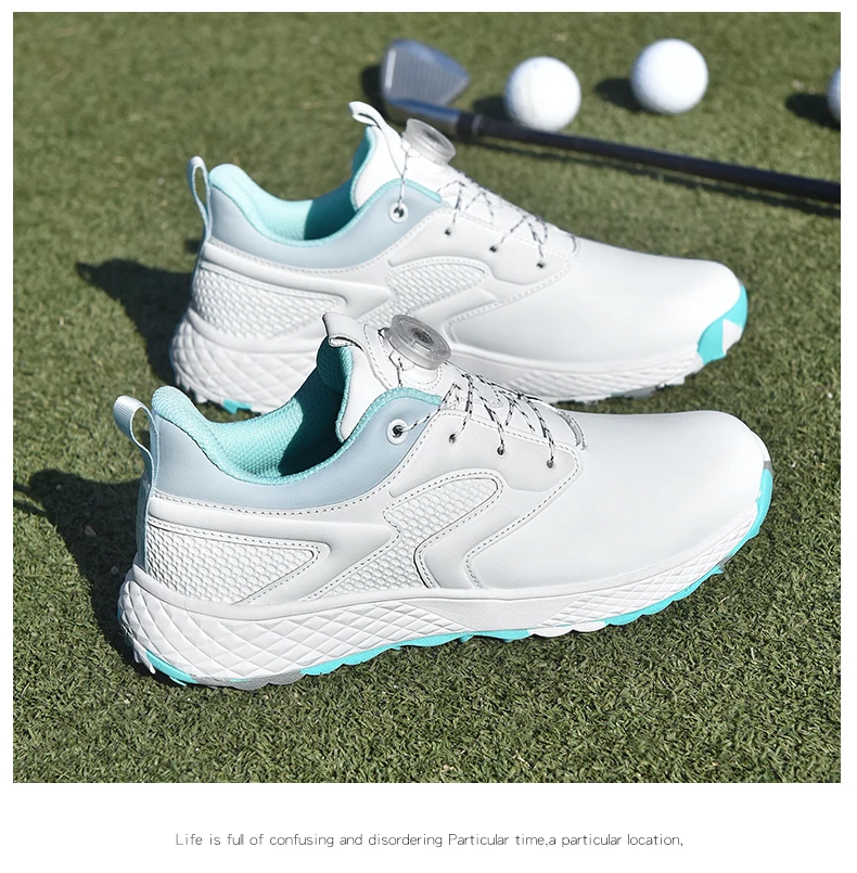 LiXingMing Golf Shoes Women Pink Professional Water proof Spikeless Golf Sport Shoes Outdoor Training Golf Walking Sneakers