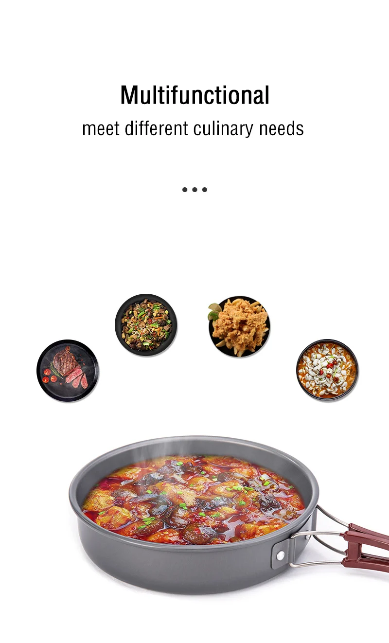 Naturehike Camping Pot Ultralight Camping Cooking Utensils Outdoor Tableware Pot Set Hiking Picnic Travel Cookware Camp Cooking