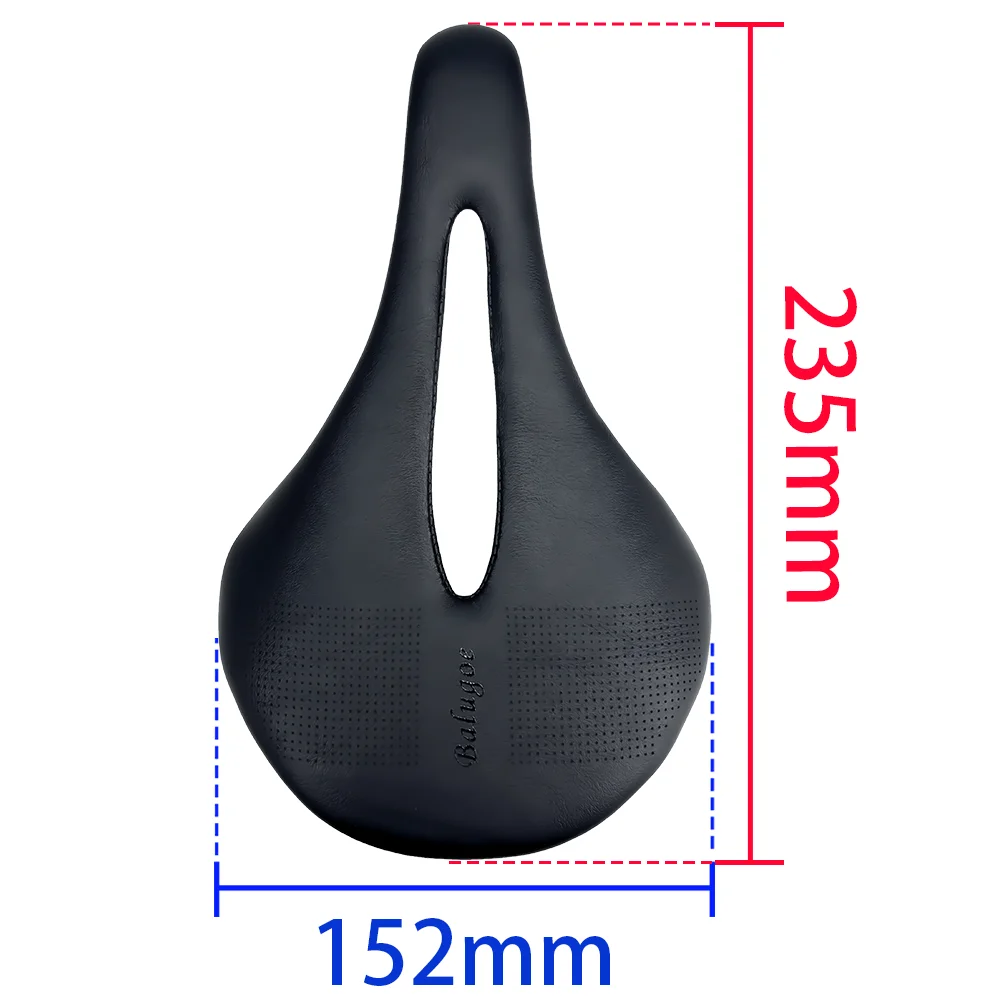 The New BALUGOE Carbon+Leather Road Bike Saddle MTB Bicycle Saddles Mountain Bike Racing Saddle PU Breathable Soft Seat Cushion