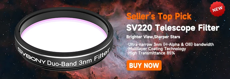 Svbony SV226 Filter Drawer Integrated Molding Nti-Light-Leaking Design with Holder for Filter Mounted Deep Sky Photography