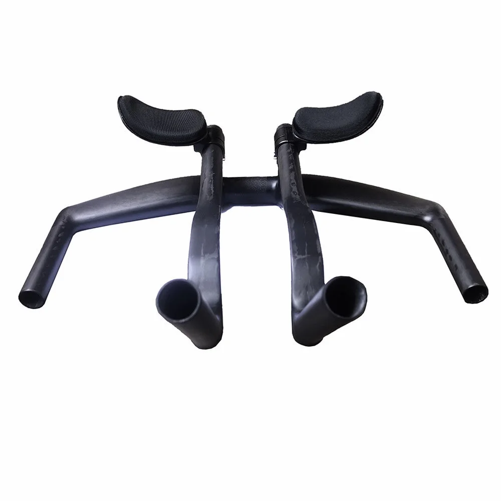No Logo Full Carbon Handlebar Road Race Rest Handlebar TT Bar Triathlon Bar 22.2/31.8mm Time Trial Handles Only Bar