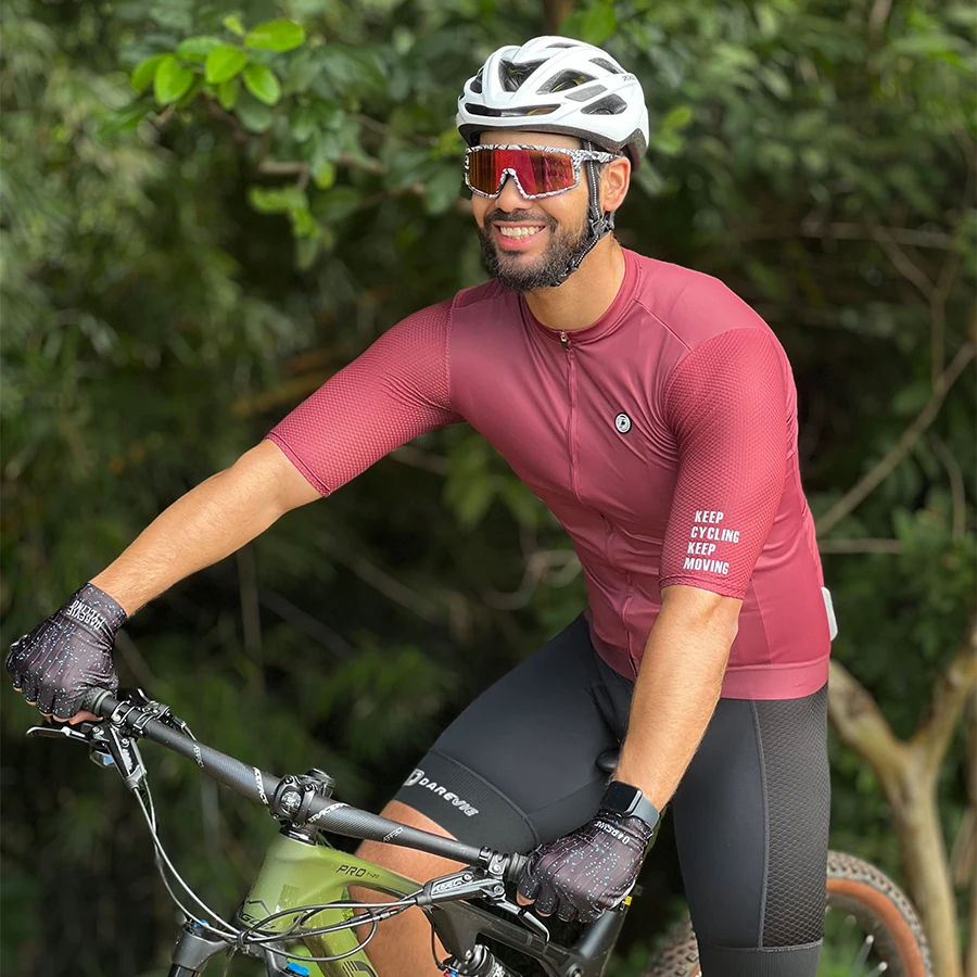 DAREVIE Cycling Jersey Fashion Small Size Women Cycling Jersey SPF 50+ Man Bike Jersey Soft Breathable Cycling Shirt MTB Road