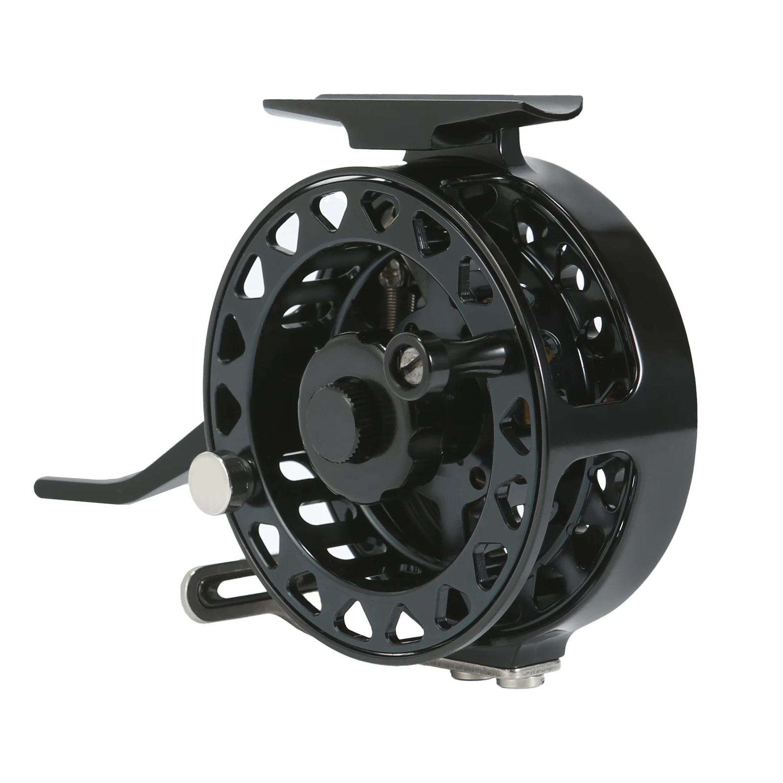Automatic Fly Fishing Reel Spool Removeable CNC Machined Aluminum 75mm Out Diameter Large-Arbour for Freshwater Nymph Fishing