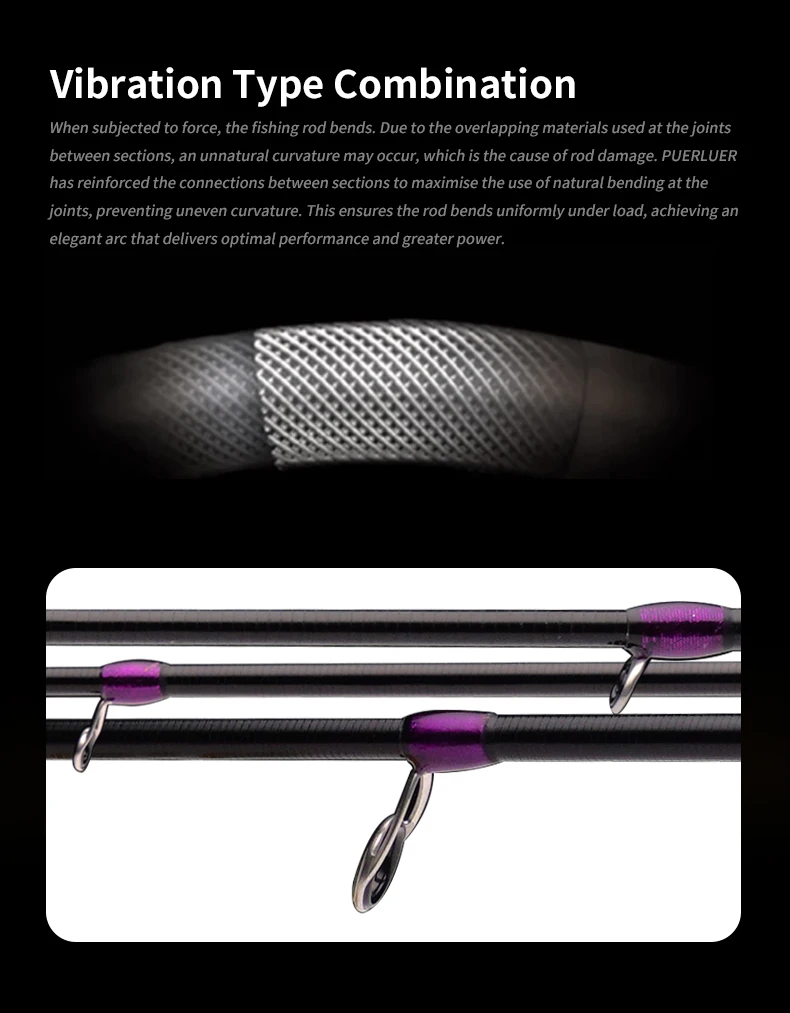 PURELURE 1.50m XUL BFS Telescopic Rod 5ft Travel Rod Trout Spinning Casting Solid Tip Carbon Fishing Rod Small Bait Perch Rod
