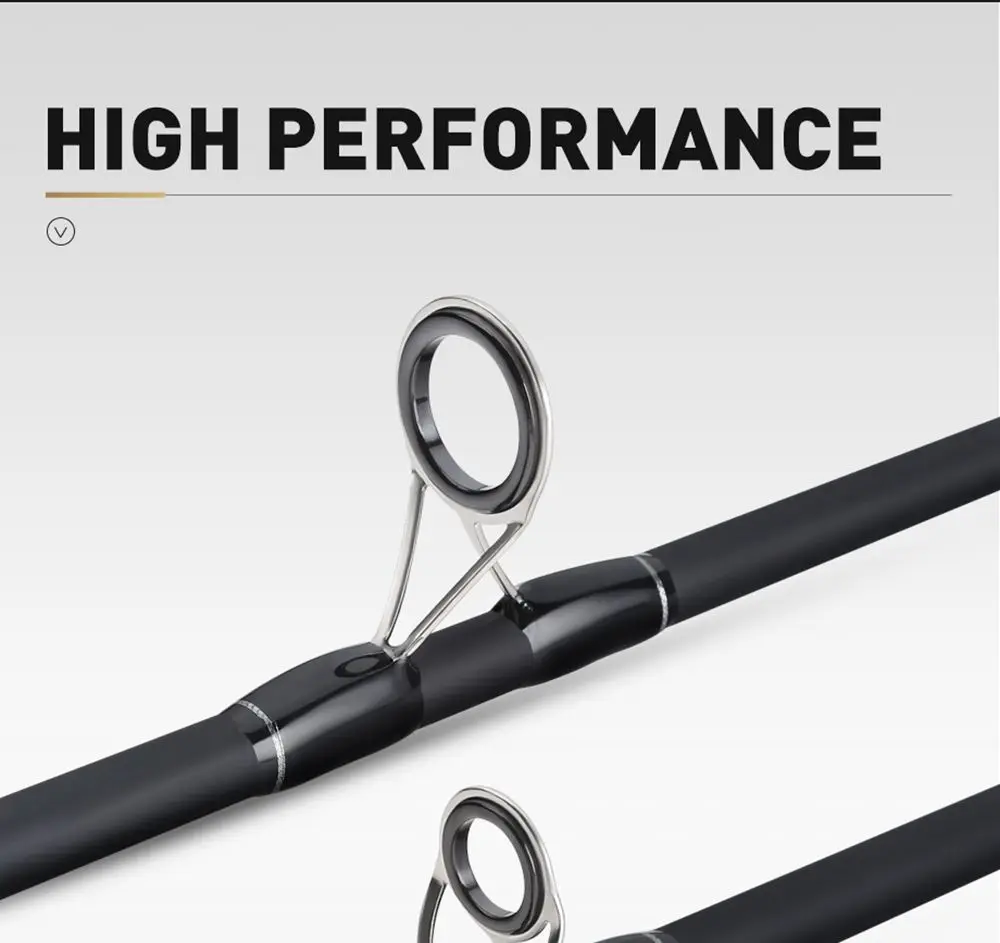JOHNCOO 2.7m 3.0m 3 Section Carbon Fishing Rod H/MH Power 2 Tips Spinning Casting Rod Travel Ultra Rod 10-45g Lure Rod