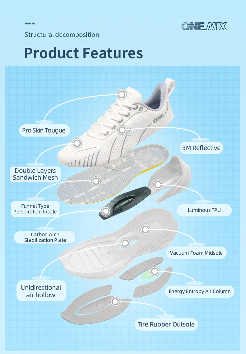 ONEMIX 2025 New Trail Running Shoes For Men Panda Winter Lace Up Sports Shoes Women Non-slip Outdoor Athletic Warm Male Sneakers
