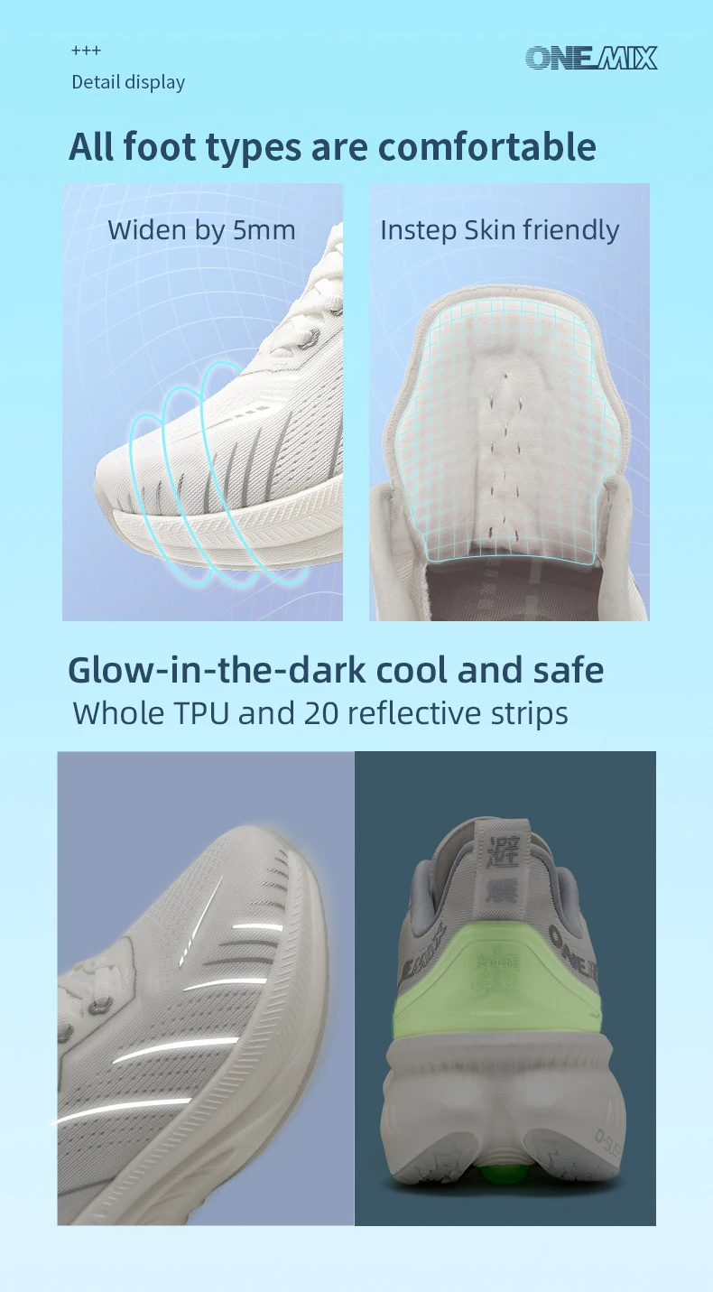 ONEMIX 2025 New Trail Running Shoes For Men Panda Winter Lace Up Sports Shoes Women Non-slip Outdoor Athletic Warm Male Sneakers