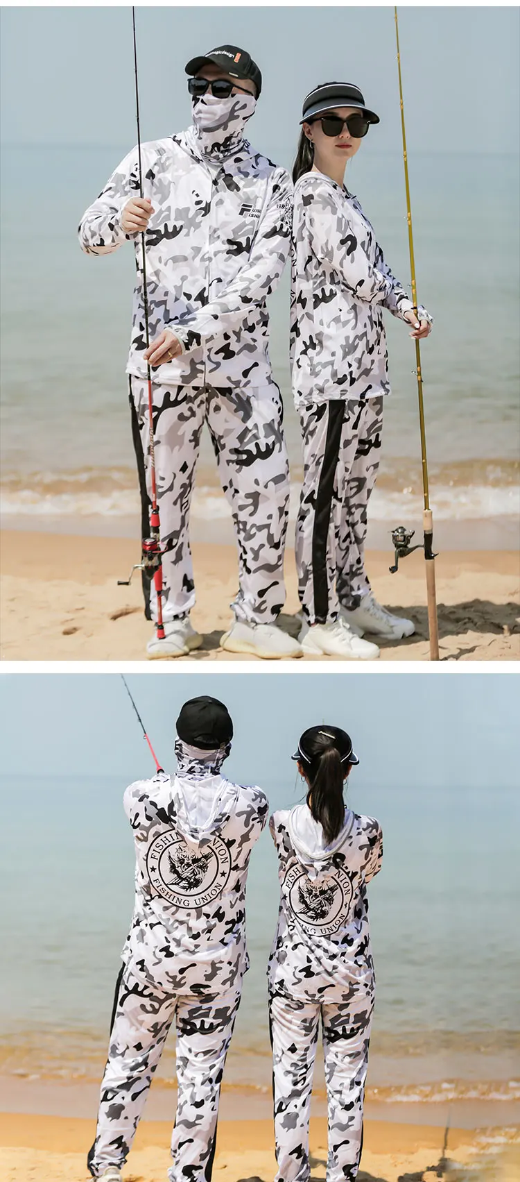 2025 DIAOLIAN Fishing Shirts/Pants Camouflage Sun Protection Breathable Moisture-wicking Quick Dry Anti-UV UPF50+ Fishing Suit