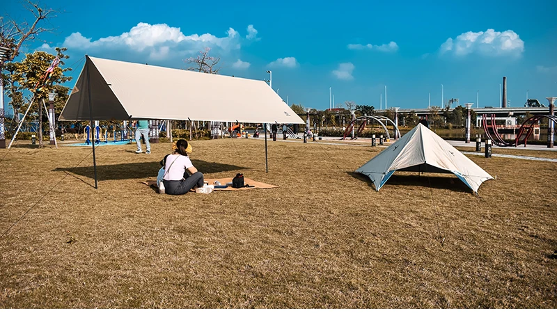 Aricxi 2pcs a lot High Quality Outdoor Ultralight 7075 Aluminium Alloy Sun Shelter Support Rod Pole tarp poles black