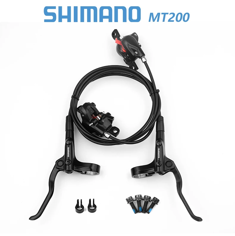 Shimano BR MT200 Hydraulic Disc Brake 1550 1500 1450 850 800mm Left Front Right Rear Brake Set RT-10/26/56 160 180mm Rotor
