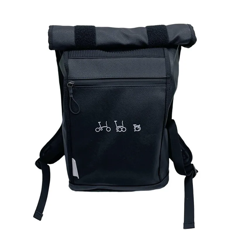 Folding Bike Front Carrier Bags & Panniers Use For Brompton Birdy Bicycle Front Storage Bag handbag With Aluminum Mount