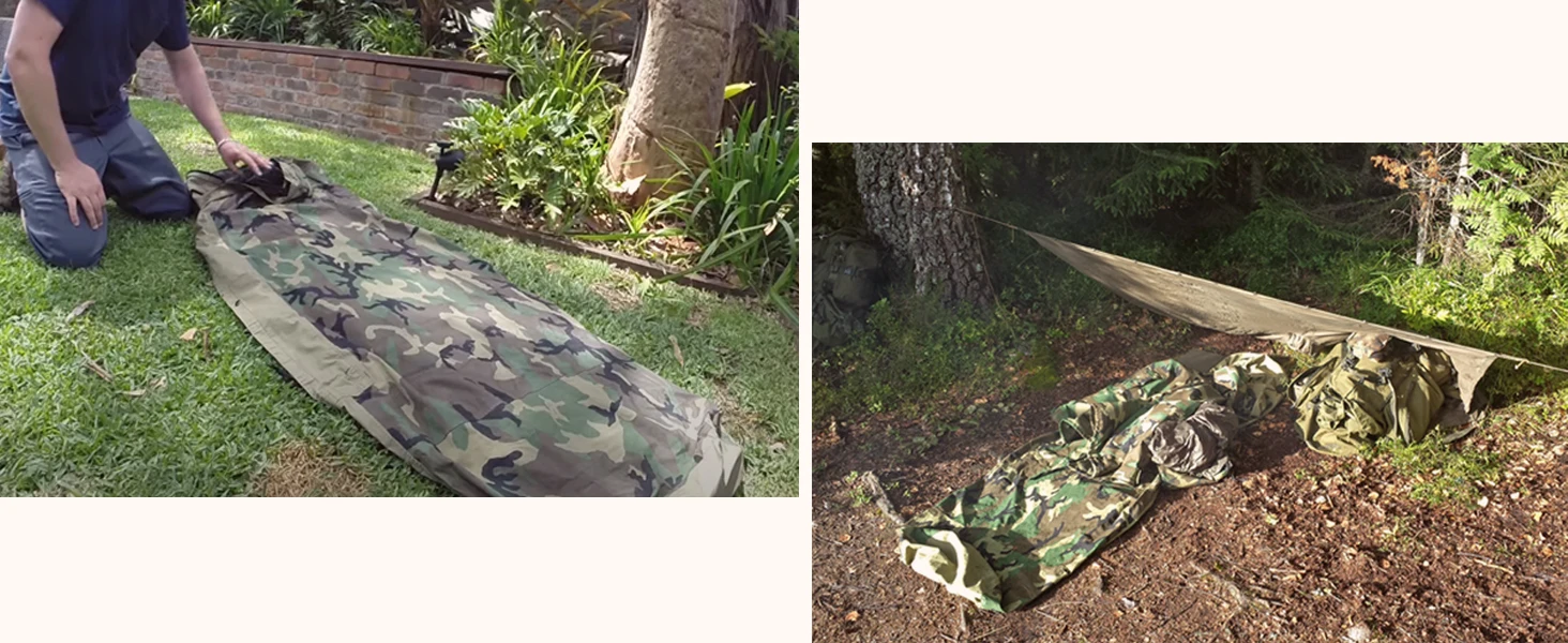 Tactical Military-Grade Akmax.cn Bivy Cover – 1.9lbs Waterproof Combat Sleeping Bag Sack for Army, Marine, Camping, Hiking