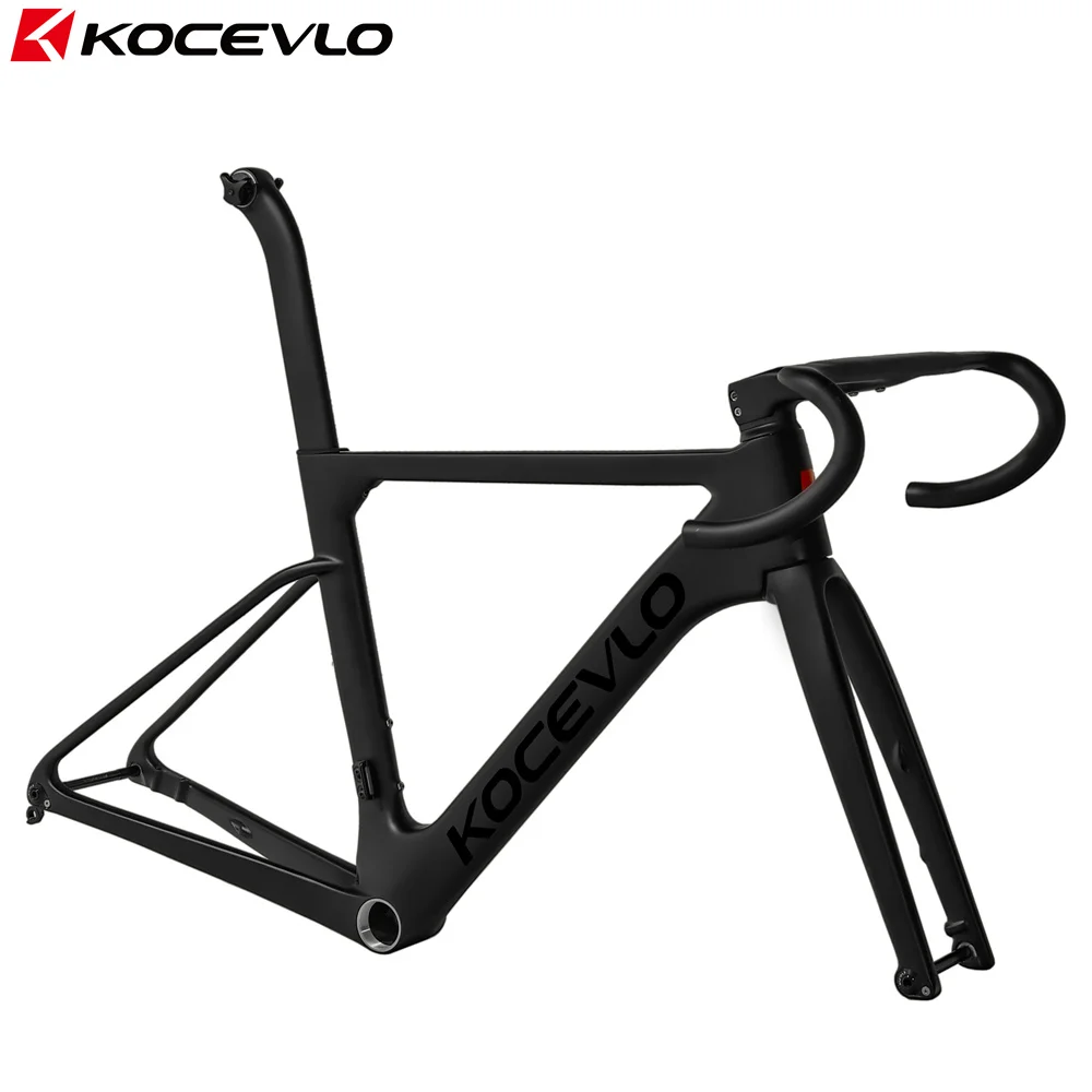 KOCEVLO Carbon Road Frame Disc Brake Max 700*32C Road Bicycle Frameset Full Internal Cable 44-56cm Carbon Bike Frames