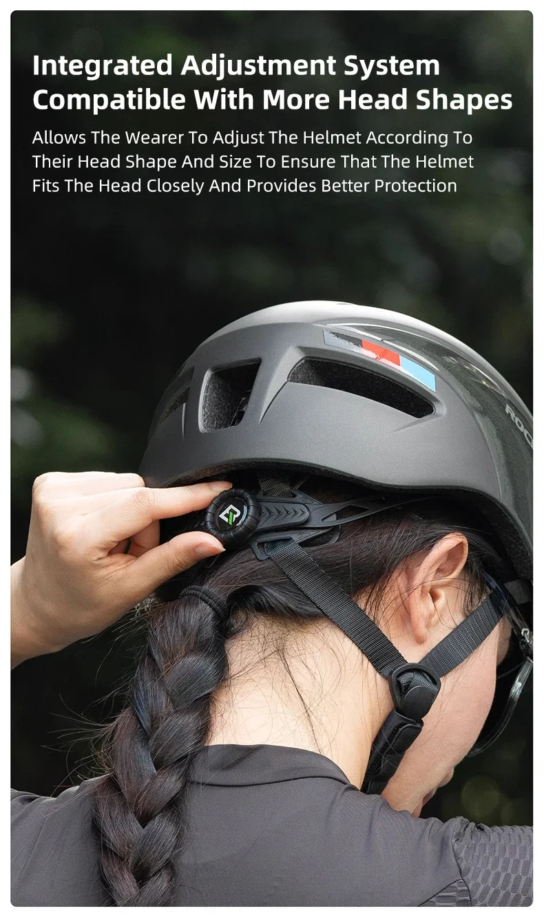 ROCKBROS Cycling Helmet Goggles Men Women Integrally-Molded MTB Bicycle Helmet Lightweight Mountain Road Bike Helmet Taillights
