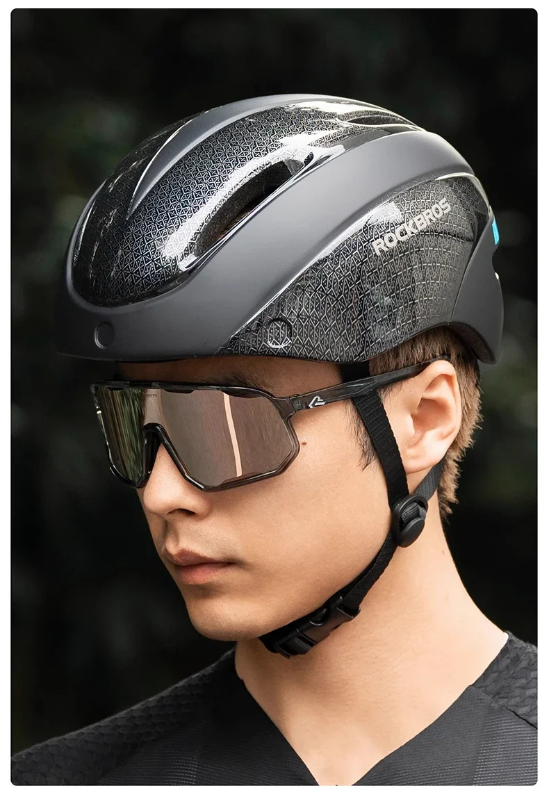 ROCKBROS Cycling Helmet Goggles Men Women Integrally-Molded MTB Bicycle Helmet Lightweight Mountain Road Bike Helmet Taillights