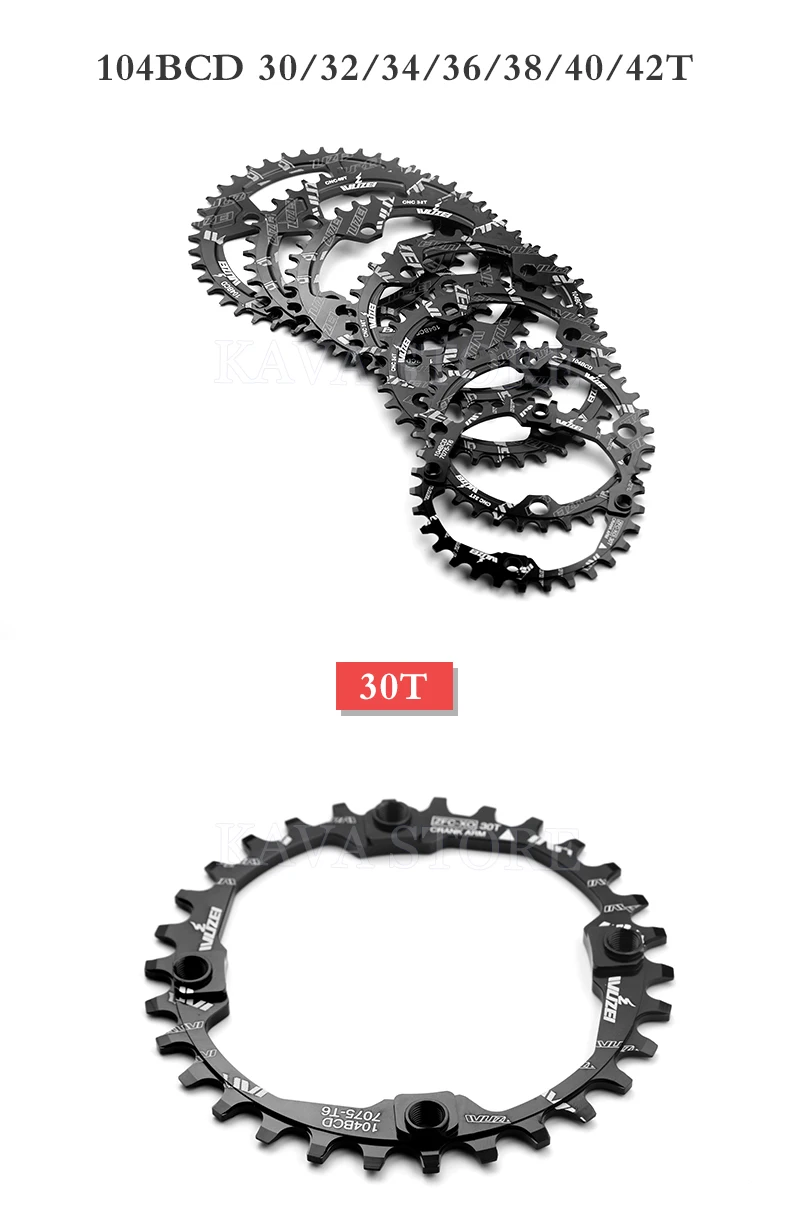 Prowheel Snow Bike Crankset 170mm Fat Bike Crank Sets 30T 32T 34T 36T 38T 40T 42T Sprocket 176/192mm Bottom Bracket E-Bike Part