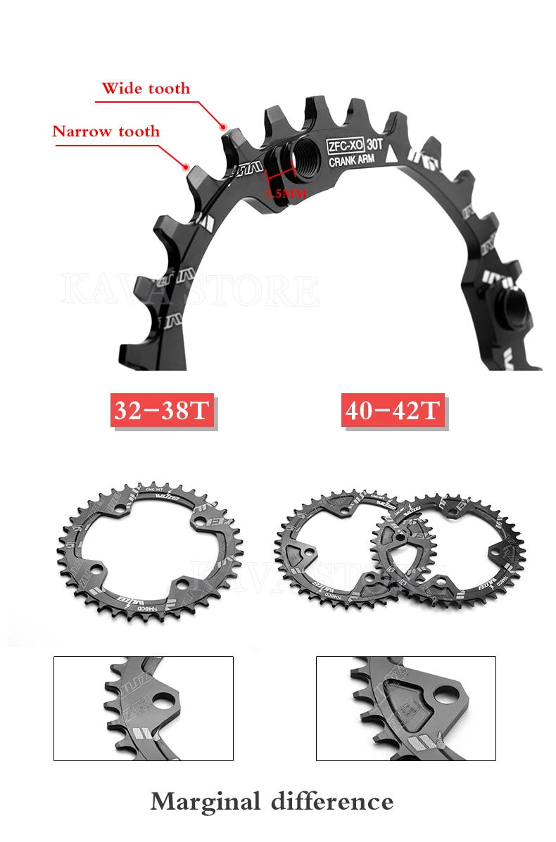Prowheel Snow Bike Crankset 170mm Fat Bike Crank Sets 30T 32T 34T 36T 38T 40T 42T Sprocket 176/192mm Bottom Bracket E-Bike Part