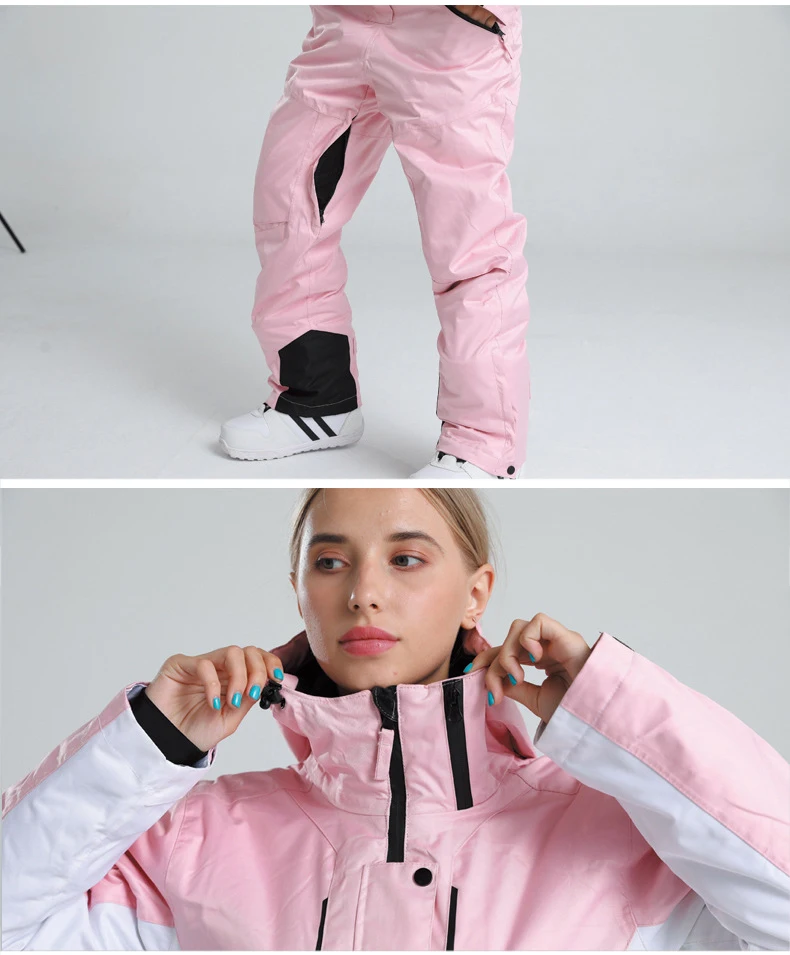 Sport Female Snowsuit Hooded Men Snowboarding One Piece Suit Waterproof Women Ski Jumpsuit Mountain Descent Man Overall Cltothes