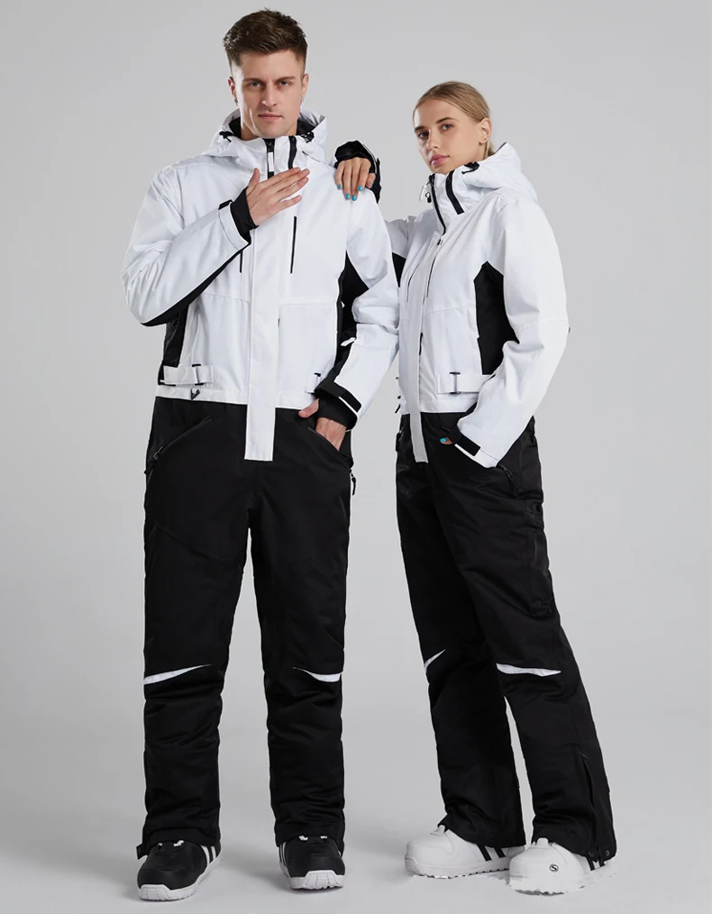 Sport Female Snowsuit Hooded Men Snowboarding One Piece Suit Waterproof Women Ski Jumpsuit Mountain Descent Man Overall Cltothes