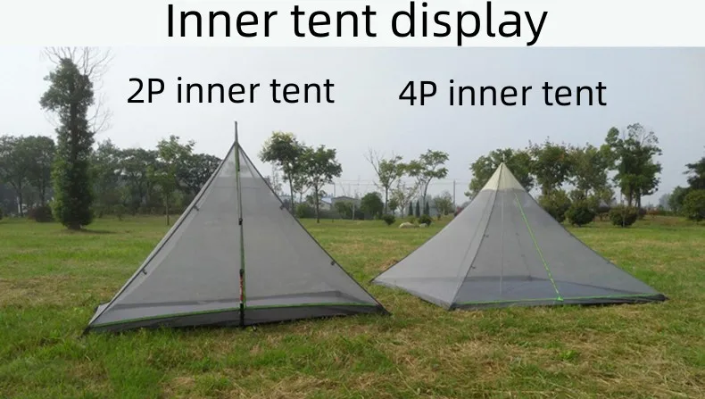 Asta Gear Fengyin 4P Tent Outdoor Pyramid Ultralight Tent Windproof Rain Anti-Wind Hiking Camping Travel Tent
