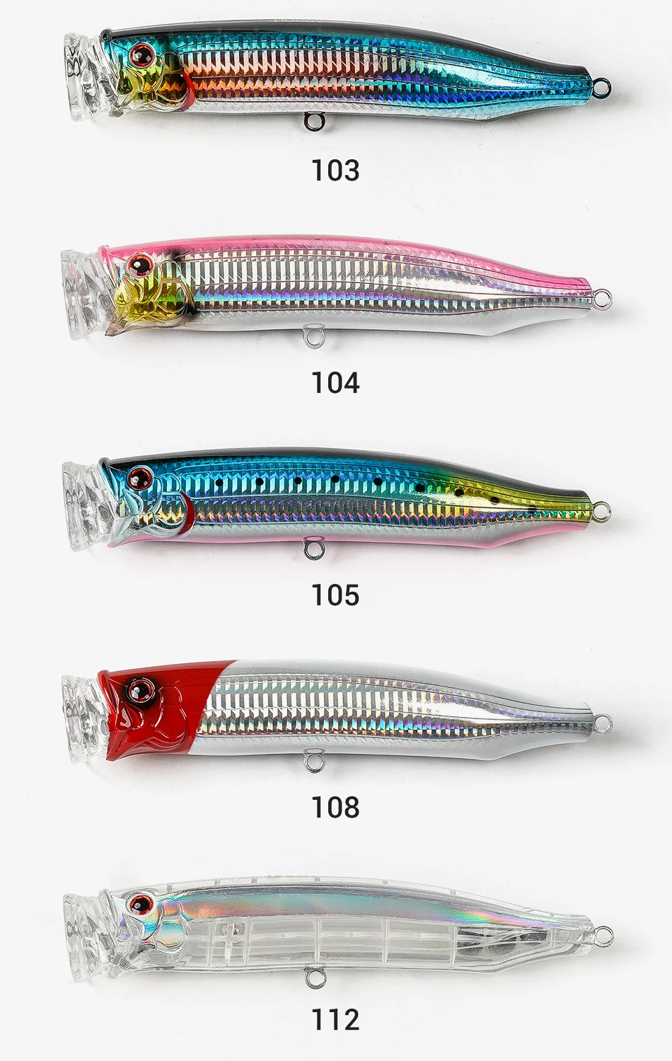 NOEBY Feed Popper Lure 175mm 73g Topwater Popper Saltwater Hard Lure GT Tuna Kingfish Big Game Fishing