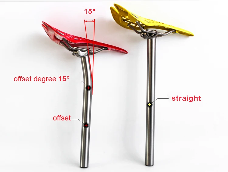 8-Shape Titanium Seatpost, 27.2mm/30.9mm/31.8mm for Gravel Road/MTB Bicycle Folding Bike
