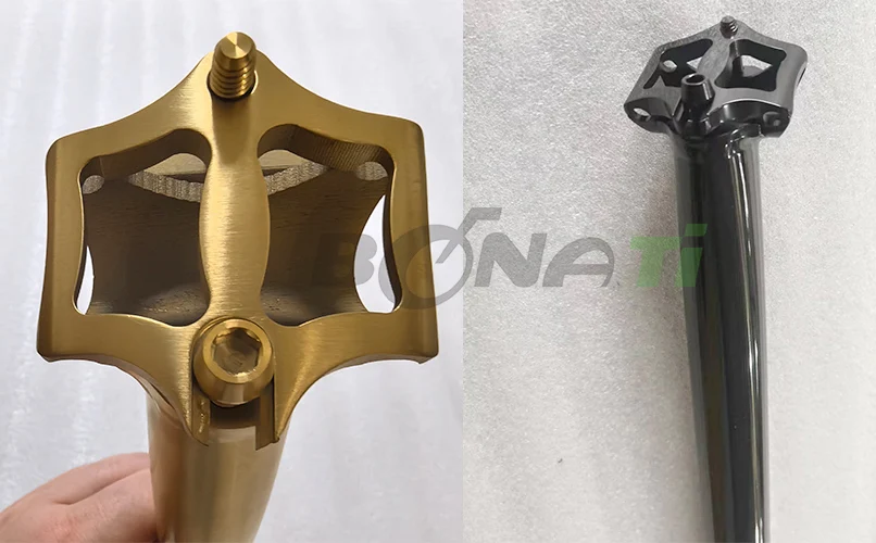 8-Shape Titanium Seatpost, 27.2mm/30.9mm/31.8mm for Gravel Road/MTB Bicycle Folding Bike