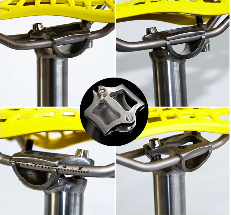 8-Shape Titanium Seatpost, 27.2mm/30.9mm/31.8mm for Gravel Road/MTB Bicycle Folding Bike