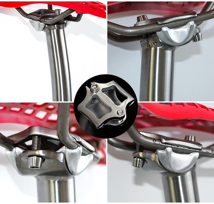 8-Shape Titanium Seatpost, 27.2mm/30.9mm/31.8mm for Gravel Road/MTB Bicycle Folding Bike