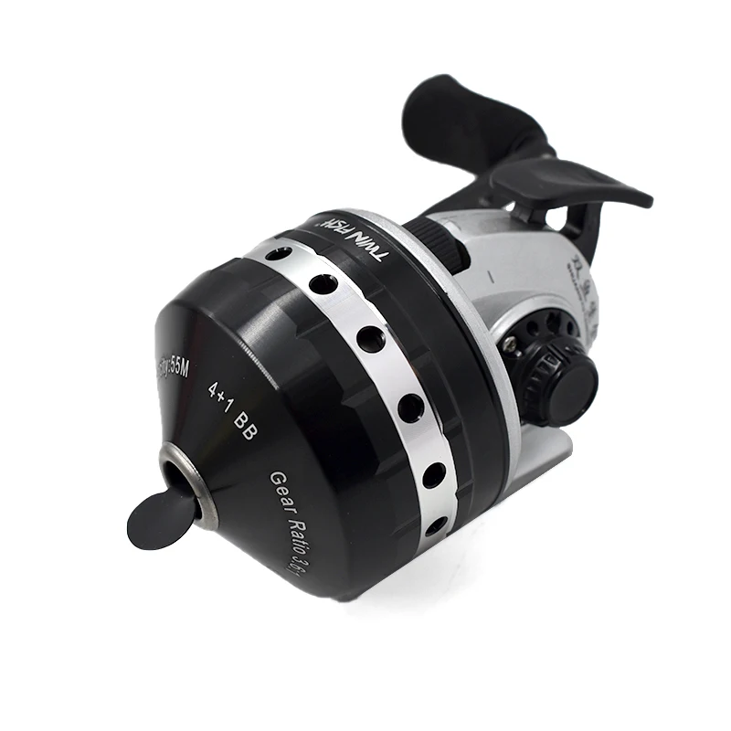 Slingshot Fishing Reel Spinning Hand Wheel 4+1BB 3.6:1 Shooting Fish Closed Reel With Line Outdoor Hunting Fishing Wheel
