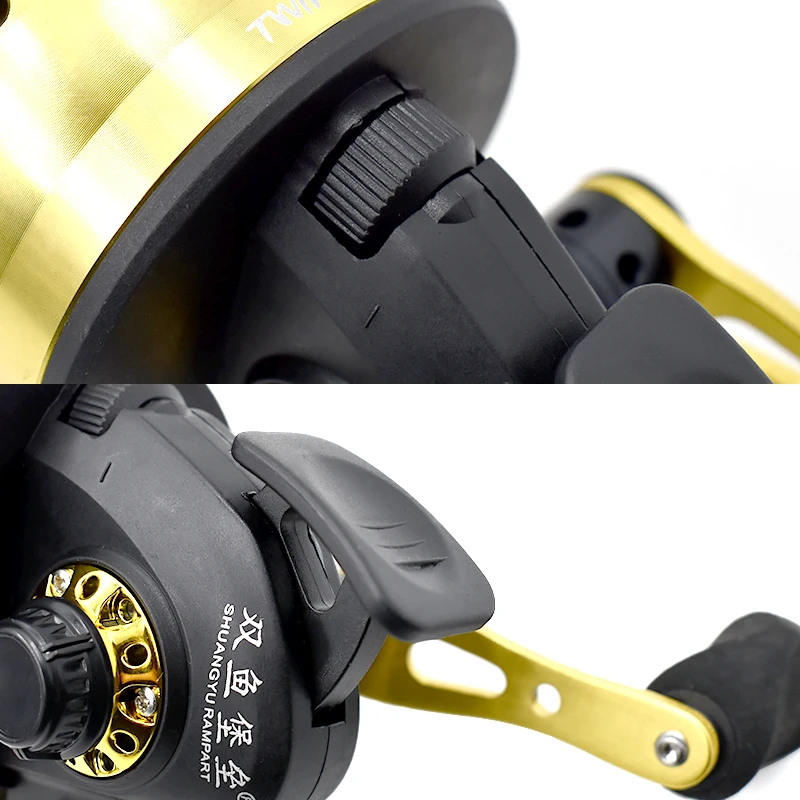 Slingshot Fishing Reel Spinning Hand Wheel 4+1BB 3.6:1 Shooting Fish Closed Reel With Line Outdoor Hunting Fishing Wheel