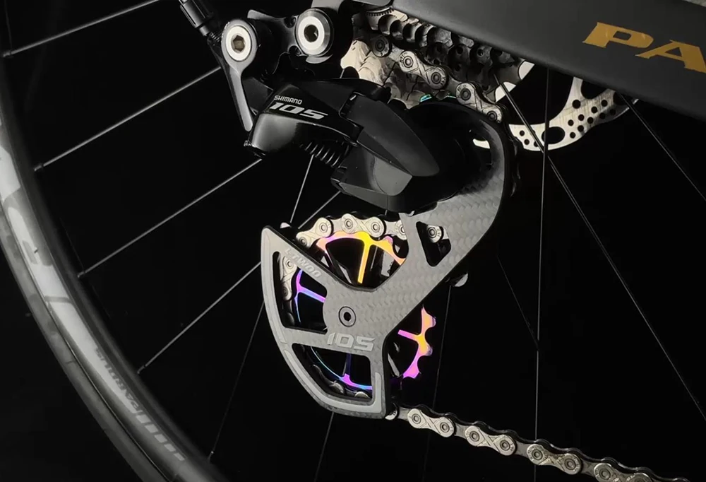 LTWOO Bicycle Ceramic Bearing Speed Carbon Fiber Pulley Wheel Rear Derailleurs Guide Wheel for Shimano 105/UT/Ultegra/DURA ACE
