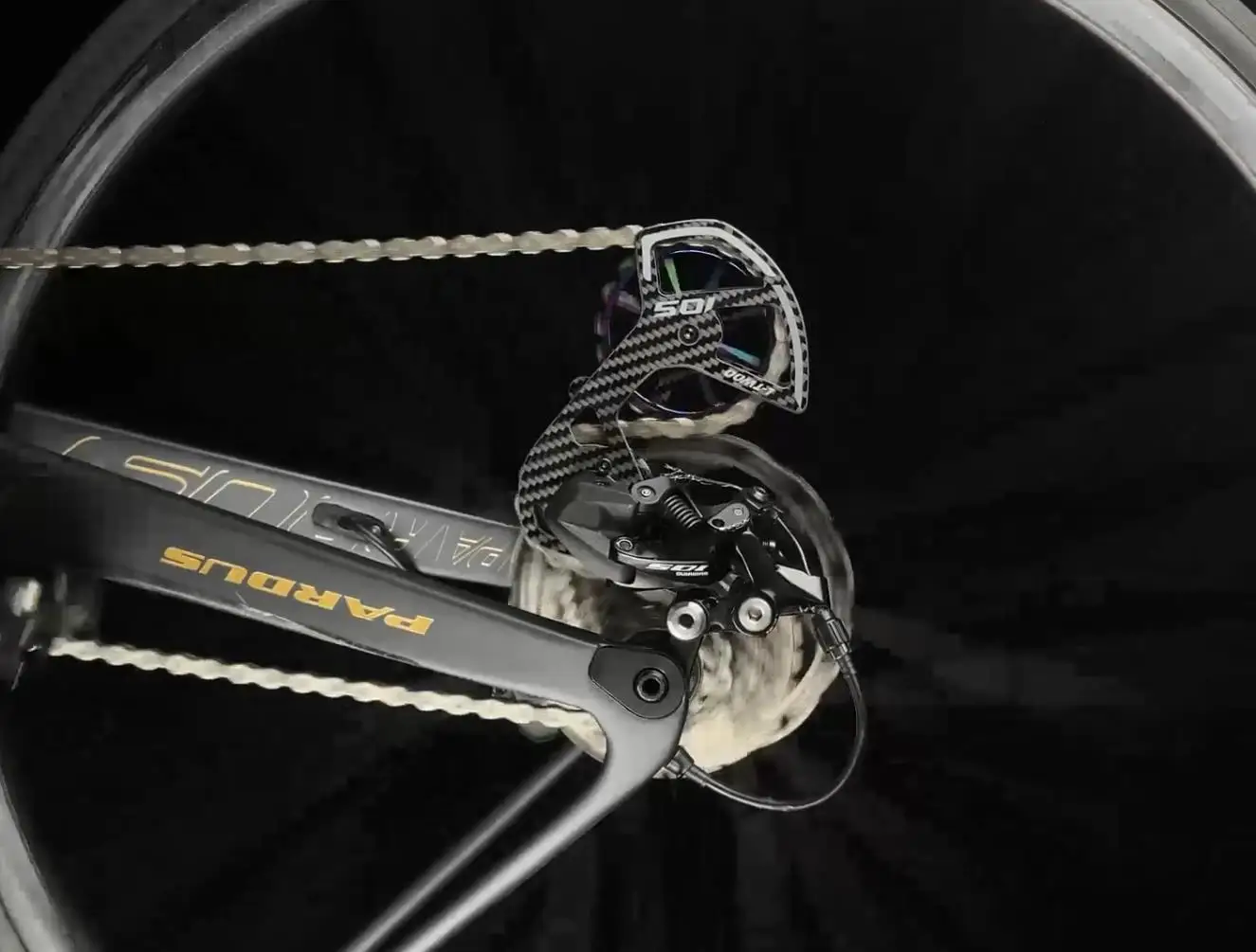 LTWOO Bicycle Ceramic Bearing Speed Carbon Fiber Pulley Wheel Rear Derailleurs Guide Wheel for Shimano 105/UT/Ultegra/DURA ACE