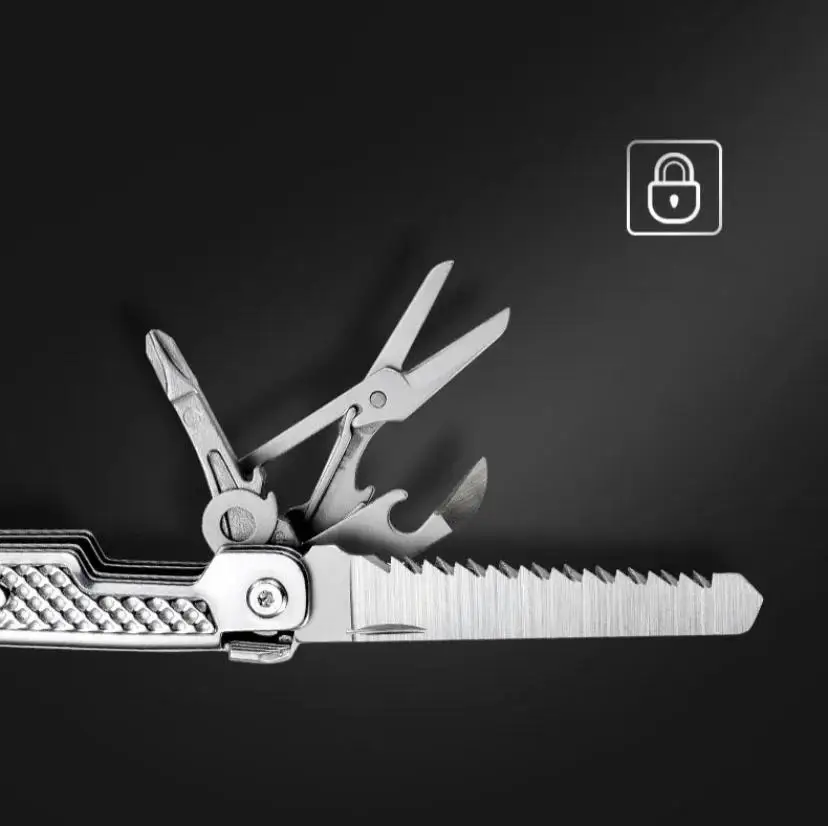 SWISS TECH 15in1 Outdoor Multi-tool Camping Supplies EDC Survival Tactical Hunting Hiking Pocketknife Nature Hike