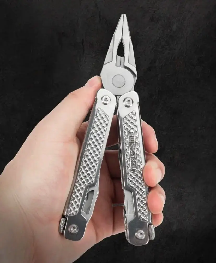 SWISS TECH 15in1 Outdoor Multi-tool Camping Supplies EDC Survival Tactical Hunting Hiking Pocketknife Nature Hike