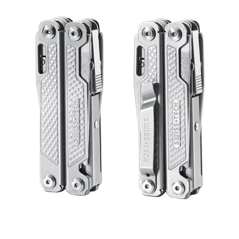 SWISS TECH 15in1 Outdoor Multi-tool Camping Supplies EDC Survival Tactical Hunting Hiking Pocketknife Nature Hike
