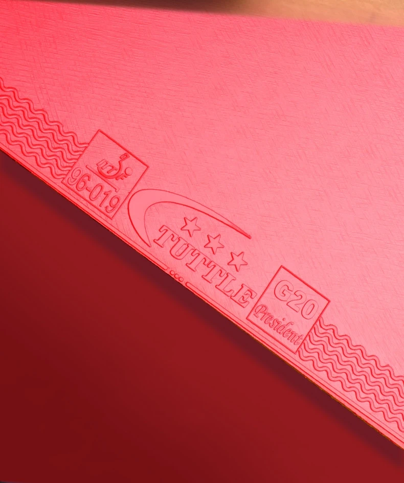Tuttle Half-tacky Pimples-in Rubber Sheet G20 President ITTF Approvded Ping Pong Racket Coverings for Professional Players