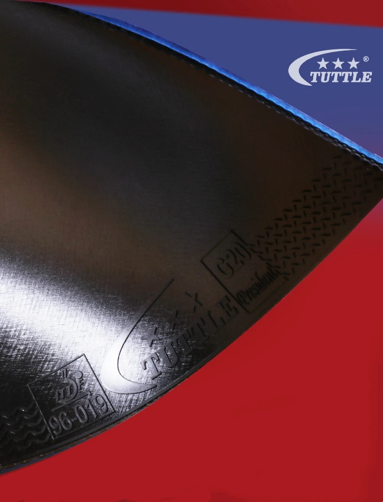 Tuttle Half-tacky Pimples-in Rubber Sheet G20 President ITTF Approvded Ping Pong Racket Coverings for Professional Players