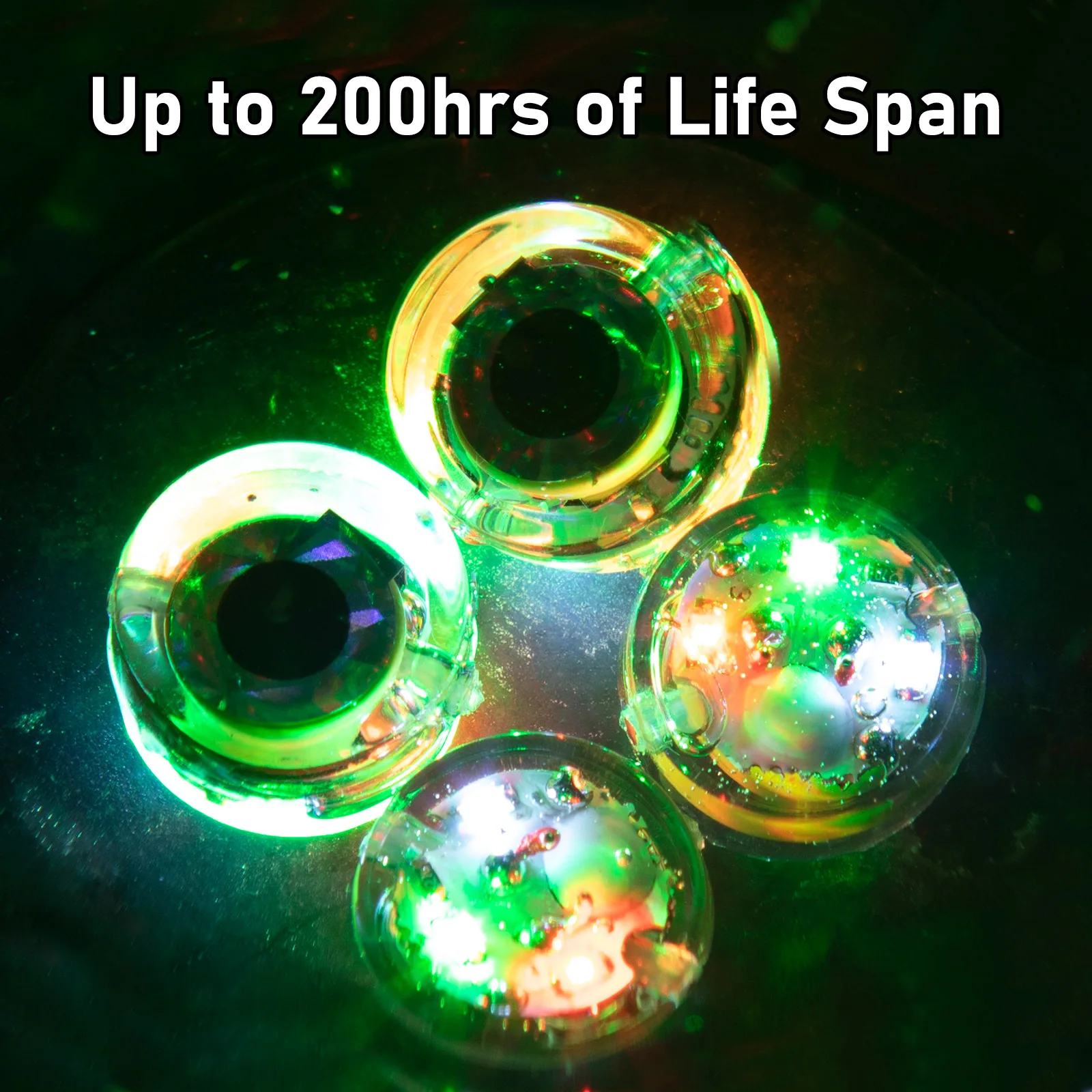 Mini LED Fishing Lure,Fishing Light Attractor,Fish Attractant Lamp,Deep Drop Flasher,Underwater Bass Halibut Sea Fishing,20pcs