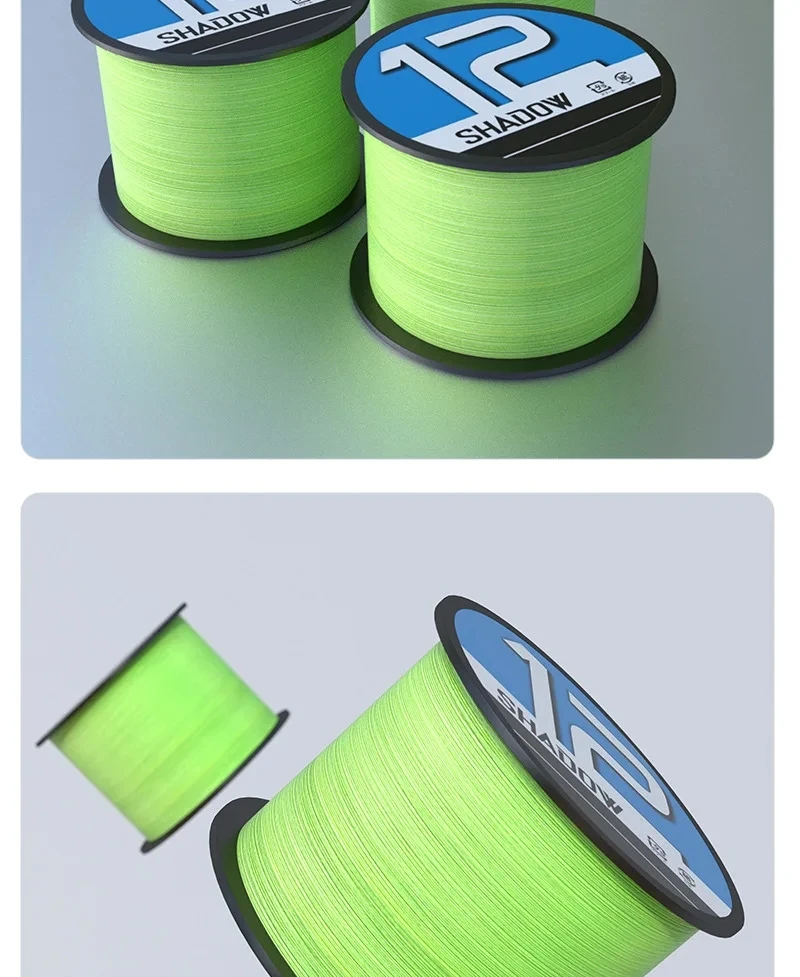 X12 Upgrade Braided Fishing Line 12 Strands 1000M 500M 300M Japan 14LB-80LB High Stength Multifilament PE Line Sea Fishing Pesca